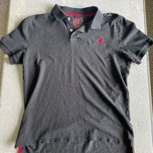 Express Mens Grey Polo Size Large